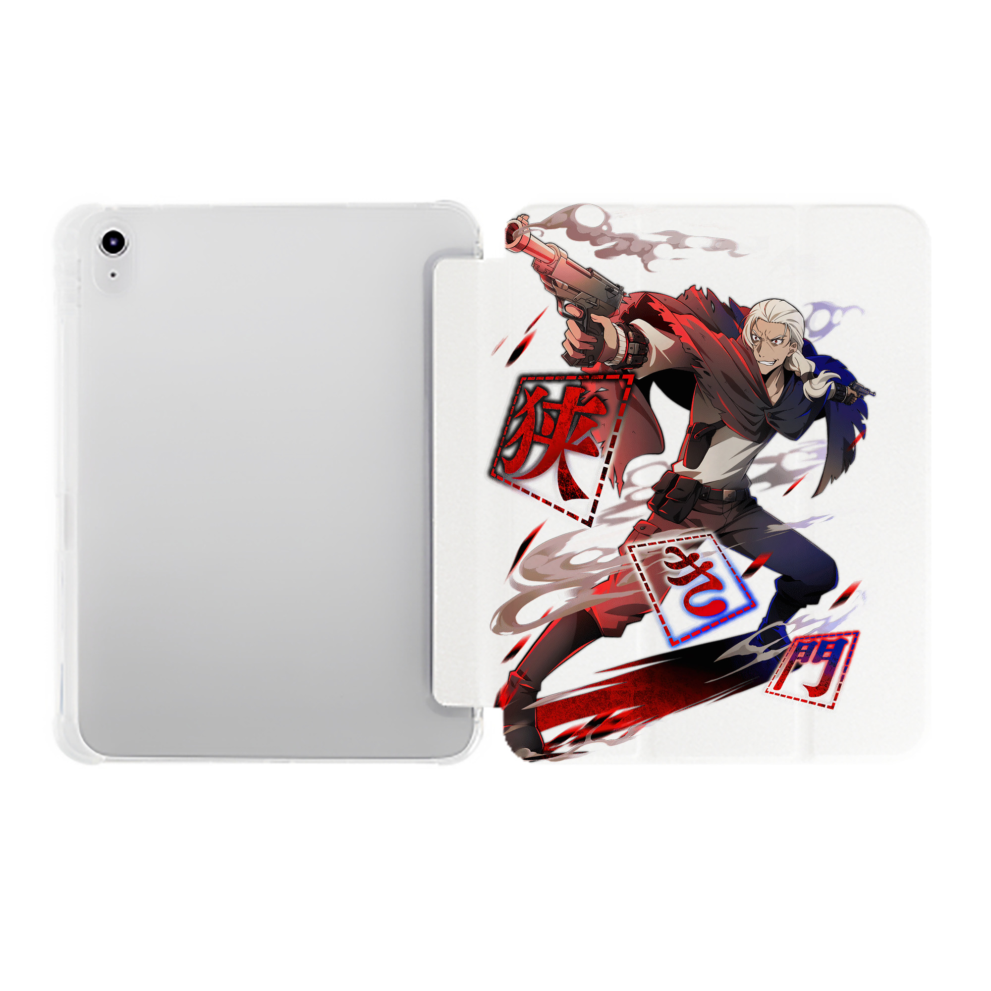 （画像用） 文豪ストレイドッグス Bungo Stray Dogs IPad ケース ペン収納付き 三つ折りスタンド PUレザー×シリコン 対応機種9.5/10.5/10.9インチ